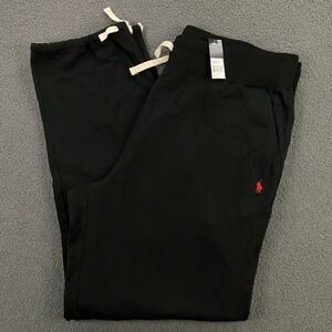 Polo Ralph Lauren Sweatpants Men 4XLT Big & Tall Black Vintage Deadstock NEW NWT